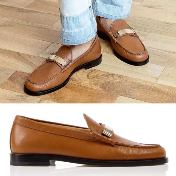 Dear Frances Shoes - Dear Frances Luca Loafer Shoes Size 42 11 Saddle Brown Leather NEW $540